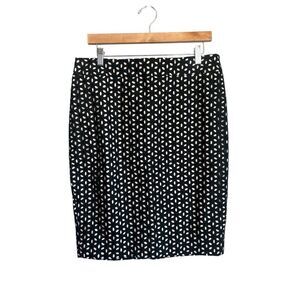 Loft pencil skirt floral‎ cutout size 12 Business office career formal work